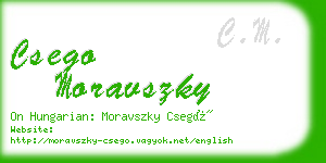 csego moravszky business card